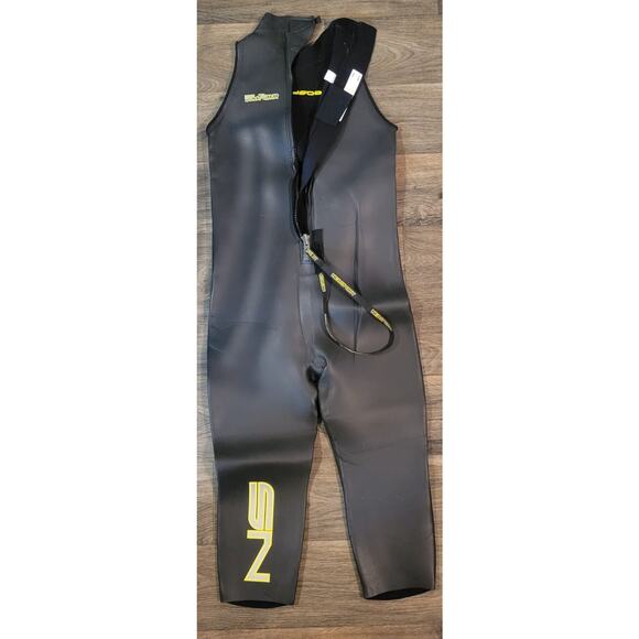 NeoSport Sleeveless Wetsuit Waterman Unisex Bodysuit Black XL - Picture 3 of 4